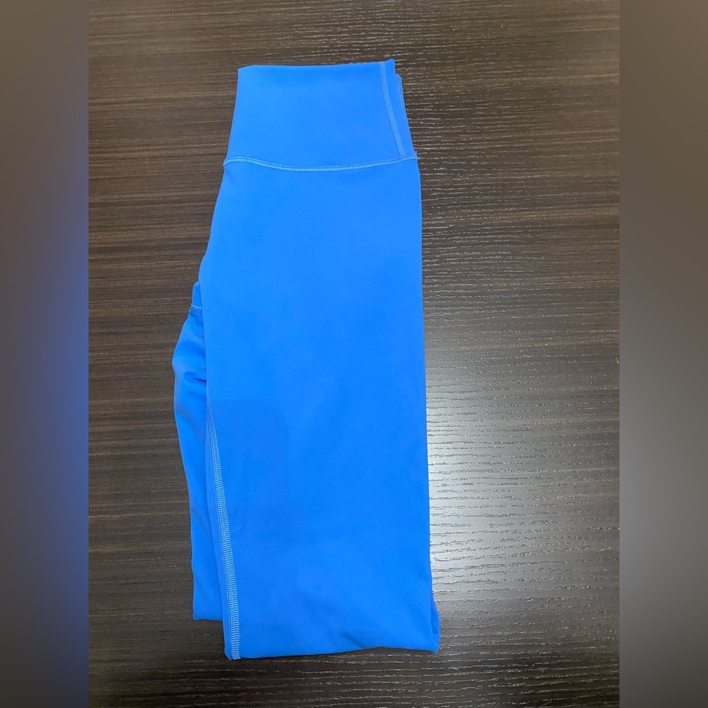 Lululemon wunder under high rise leggings 28” size 6 blue nile - Picture 4 of 5